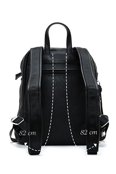 Derimod Women's Black Casual Backpack 25Wbd2500Ft