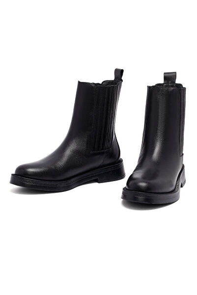 Derimod Kadın Siyah Deri Chelsea Bot 25WFD202318