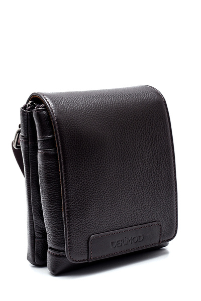 Derimod Men's Brown Leather Messenger Bag 21Sbd3101Ft