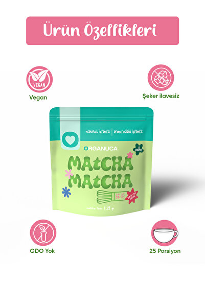 Organuca Matcha Matcha - Matcha Tozu (25 Porsiyon)
