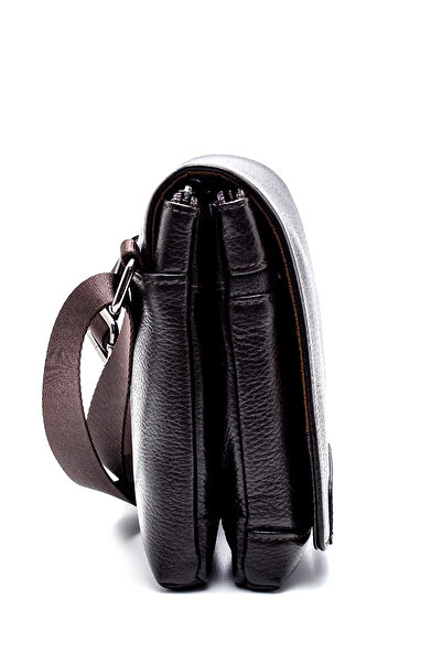 Derimod Men's Brown Leather Messenger Bag 21Sbd3101Ft