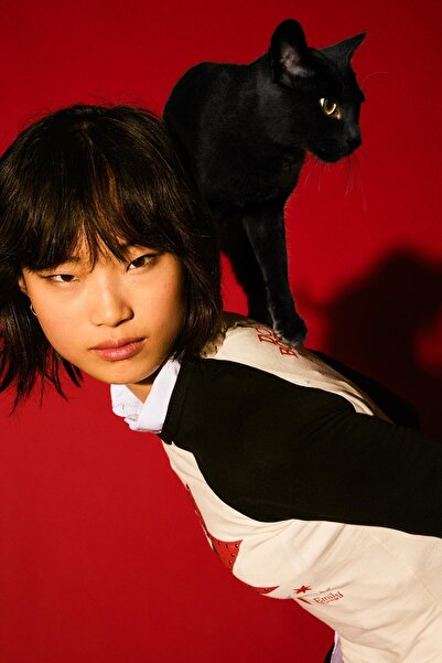 Bershka Emily the Strange print long sleeve T-shirt