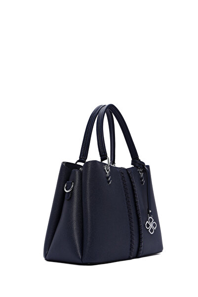 Derimod Women's Navy Blue Long Strap Classic Shoulder Bag 25Wbd2833Ft