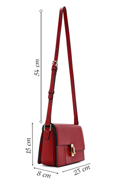 Derimod Women's Burgundy Long Strap Crossbody Bag 25Wbd281918