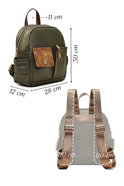 Derimod Kadın Yeşil Kumaş Sırt Çantası 25ABD28146F