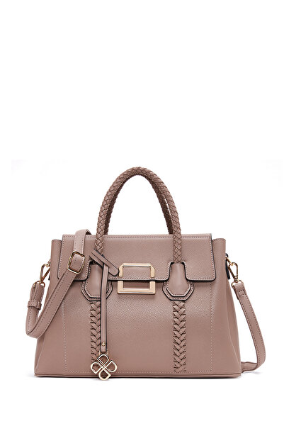 Derimod Kadın Vizon Uzun Askılı Örgü Detaylı Kol Çantası 25WBD2832FT