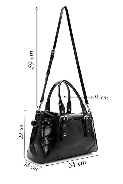 Derimod Γυναικεία τσάντα ώμου με μαύρο μακρύ λουράκι 25WBD271718