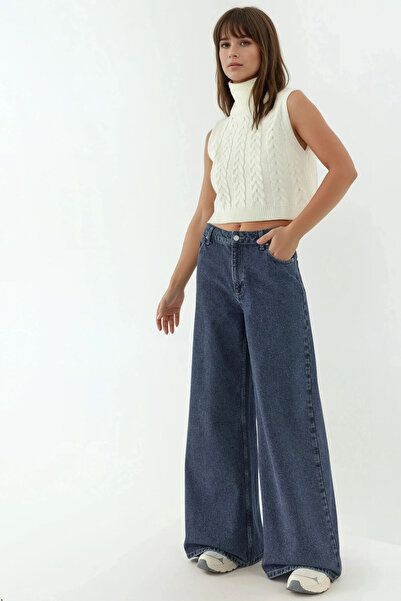 Hiccup Pantaloni de jeans cu talie înaltă cu picioare largi