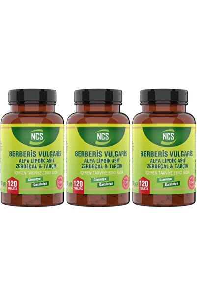 NCS Berberis Vulgaris Alfa Lipoik Asit Tarçın 120 Tablet X 3 Kutu