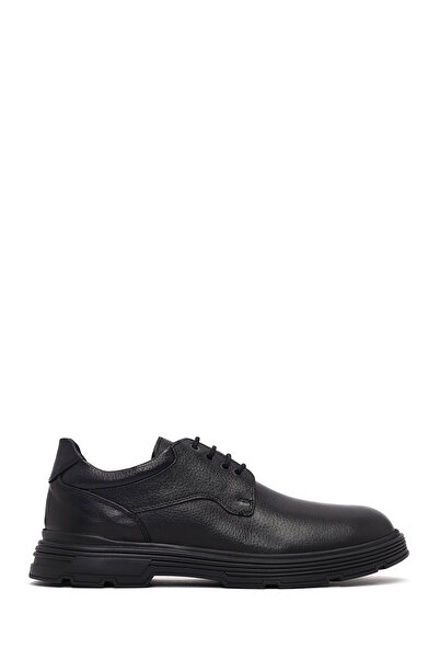 Derimod Men's Black Lace-Up Leather Casual Shoes 25Wfd681518