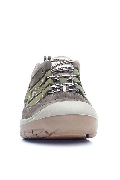 Rakerplus Genuine Leather Khaki Sand Laced Children's Outdoor Shoes