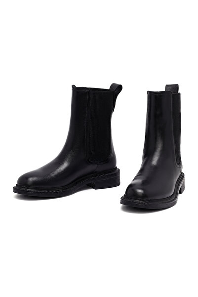 Derimod Kadın Siyah Deri Chelsea Bot 25WFD202218