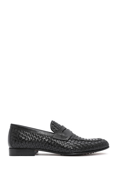 Derimod Loafer clasic din piele neagră pentru bărbați 25SFD601429
