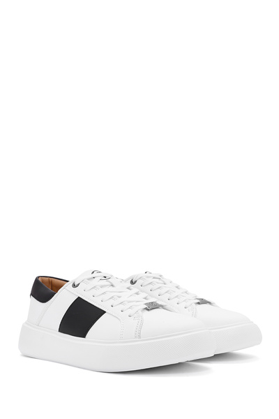 Derimod ACBC x Derimod Erkek Beyaz Bağcıklı Sneaker 25SFD780018