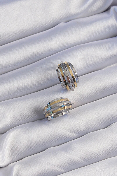 Skygo Pirinç Gold Gümüş Renkli Oval Çoklu Görünümlü Minimal Küpe - TJ-BKP9225