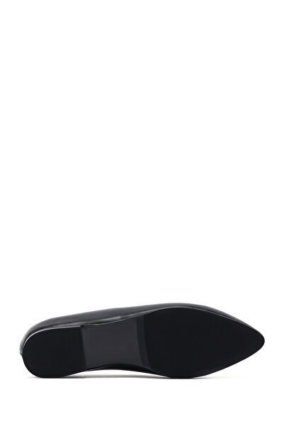 Derimod Women's Black Leather Ballerina Shoes 25Afd184518