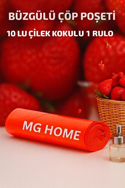 MG HOME 1 RULO 1x10 كيس قمامة برباط متوسط ​​55X60 40 LT كيس قمامة برباط كيس ق...