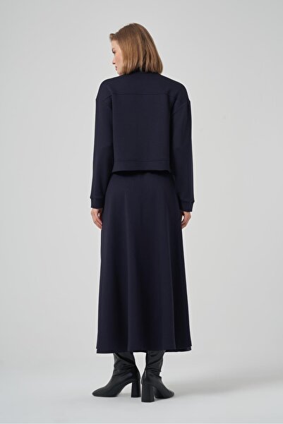 Nuss 1015 Star Beaded Snap Fastener Jacket Skirt Set