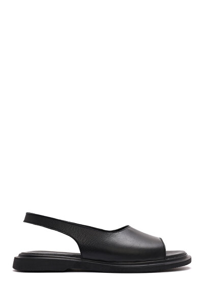 Derimod Women's Black Genuine Leather Sandals 25Sfd363218