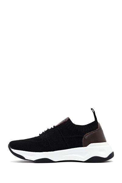 Derimod Zero Erkek Siyah Kalın Tabanlı Kumaş Sneaker 25SFD69206F