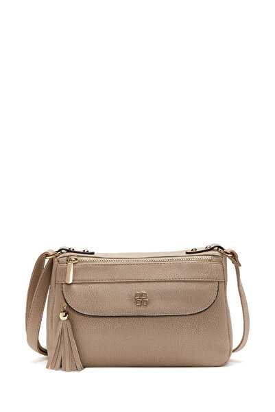 Derimod حقيبة كروس نسائية باللون البيج بحزام طويل 25SBD2107FT