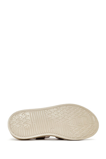 Derimod Women's Mink Banded Genuine Leather Comfort Sandals 25Sfd300418