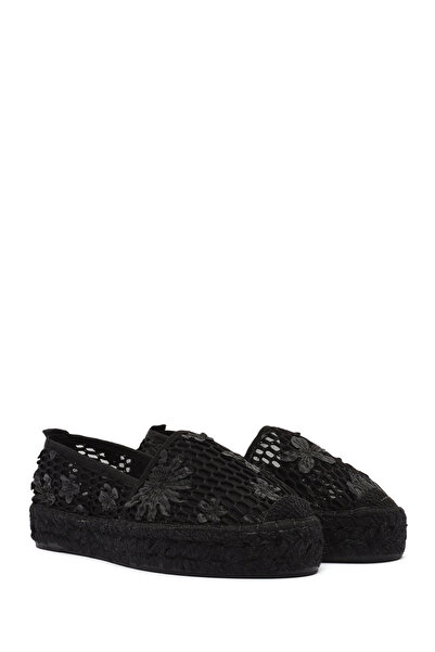 Derimod Women's Black Patterned Espadrille 25Sfd20726F
