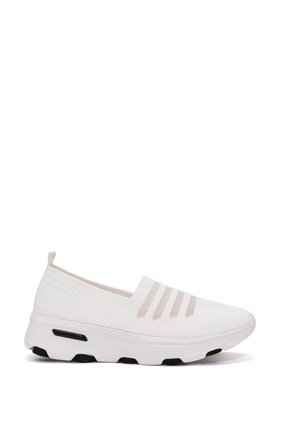 Derimod Pantofort casual din țesătură albă Zero pentru femei 25SFE49526F