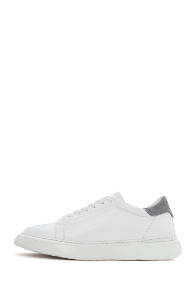 Derimod Erkek Beyaz Bağcıklı Deri Sneaker 25SFD7000FT