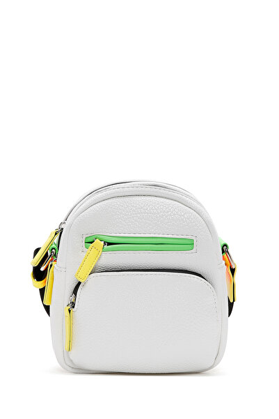 Derimod Geantă de damă, albă, cu curea lungă, tip crossbody 25SBD2402FT