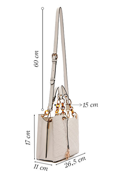 Derimod Γυναικεία τσάντα ώμου με μακρύ λουράκι καπιτονέ κλασική τσάντα 25SBD2831KP