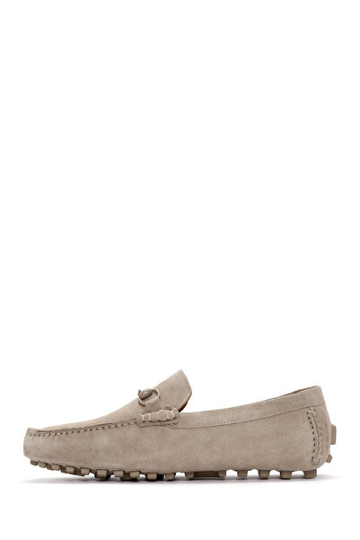 Derimod Erkek Bej Süet Deri Hakiki Deri Ayakkabı, Casual Ayakkabı, Günlük Ayakkabı 25SFD630810