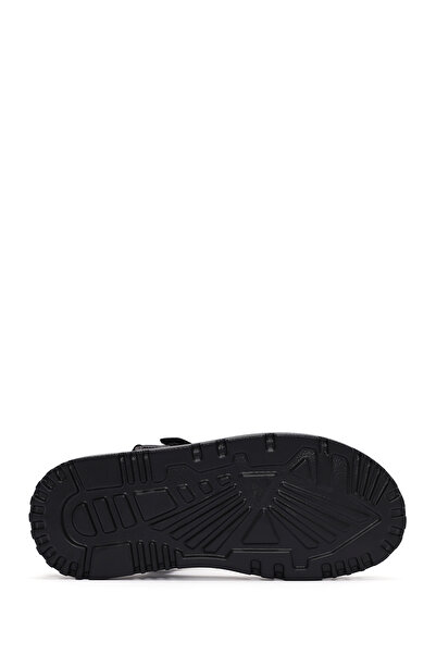 Derimod Women's Black Ankle Strap Leather Comfort Sandals 25Sfd 300318