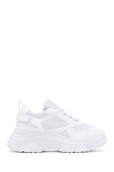 Derimod Kadın Beyaz Kalın Tabanlı Sneaker 25SFE210114