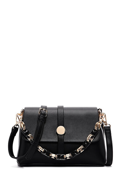 Derimod Geantă neagră pentru femei cu curea lungă 25SBD 280618