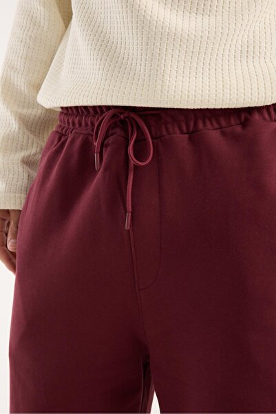 Store 100% Cotton Relaxed Fit Lace-Up Waist Baggy Pants