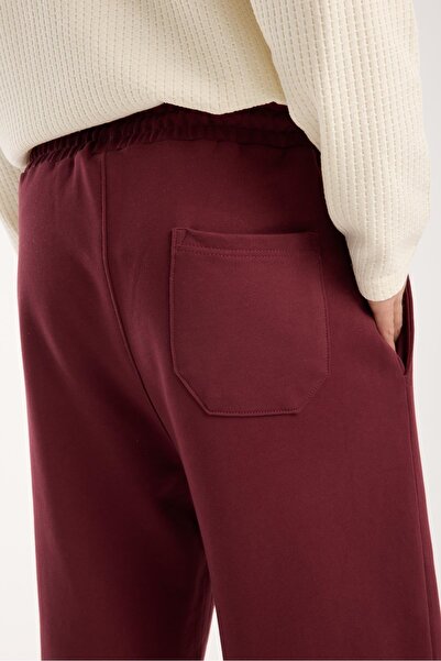 Store 100% Cotton Relaxed Fit Lace-Up Waist Baggy Pants