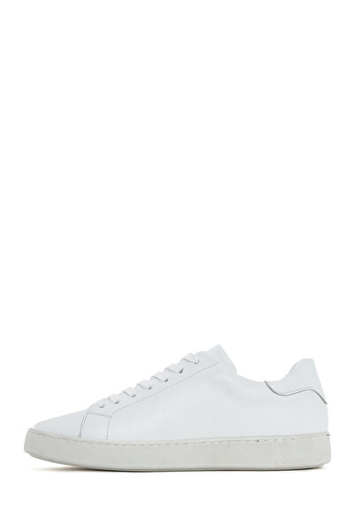 Derimod Erkek Beyaz Bağcıklı Deri Sneaker 25SFD640118