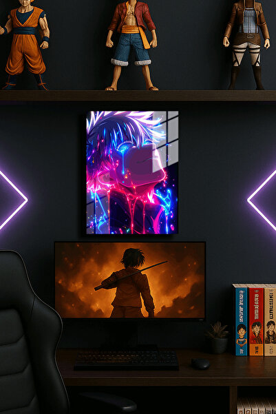 EABASKI Poster metalic 2  "Gojo Satoru Jujutsu Kaisen " cu imprimeu , Tablou ...