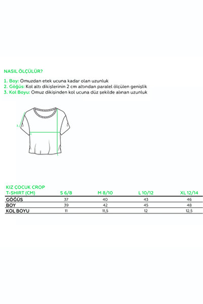 THERECOLOR Organic Short Sleeve Girl's Crop T-Shirt Blue