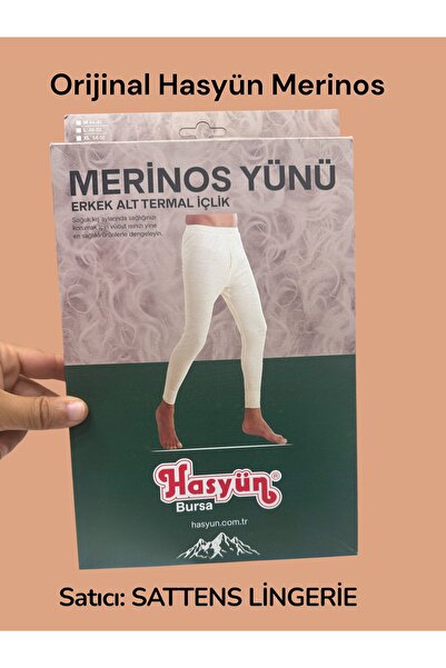 Hasyün Erkek orjinal merinös Uzun İçlik alt don 1001 - 1 Adet