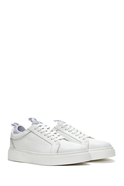Derimod Erkek Beyaz Bağcıklı Deri Sneaker 25SFD610318