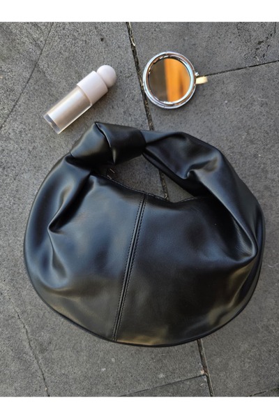 ÇANTA Kadın Düğümlü Oval El Çantası