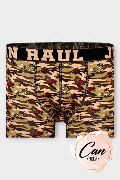 Juan Raul Raul Juan Çiçek ve Kamuflaj Desenli Boxer - DB184