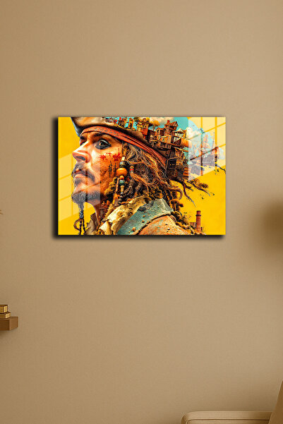 EABASKI "Карибски пирати Джак Спароу", подаръчна картина за мъже 30x40 см