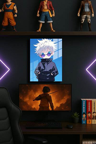 EABASKI Poster metalic "Gojo Satoru cu imprimeu