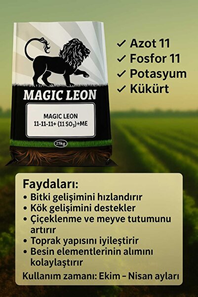 karaoğlan tarım Npk'li Katı Kompoze Gübre 25 Kg Çim Alanları Sebze Ve Meyve A...