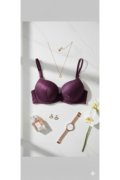 pae Класичний бюстгальтер з мереживною обробкою та наповнювачами