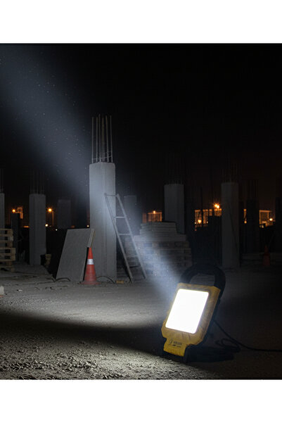 repplam 45w Taşınabilir Led Projektör Beyaz Işık Seyyar Projektör Fişli Proje...