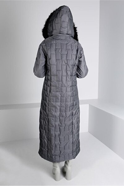 Alvina Fur-Collared Zippered Puffer Coat 90316